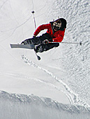 Snowboarder in the Alps, Glacier ski area (Gletscherskigebiet) Zugspitzplatt, Photo Nr: a187