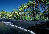 Hawaii, Big Island, Punaluu Beach Park, (Black Sand Beach), Photo Nr.: haw002