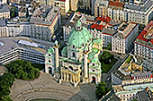 Vienna, Karlskirche,  Karl Borromäus Kirche, St. Charles's Church, Photo Nr.: W3358