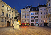 Vienna, Judenplatz am Abend, Photo Nr.: W5631