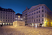 Vienna, Judenplatz am Abend, Photo Nr.: W5634