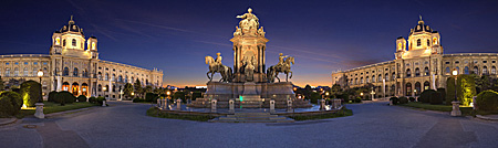 Vienna, Kunsthistorisches unn Naturhistorisches Museum, Maria Theresien Platz, Photo Nr.: W5771