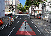 Vienna, Radweg / Gehsteig, Photo Nr: W5136